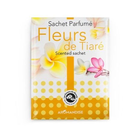 Duftsäckchen, 100% natürlich und Fair Trade, Tiaré-Blüte - 15g - Les encens du monde
