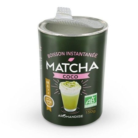 Boisson instantanée, Matcha Coco BIO - 100g - Aromandise