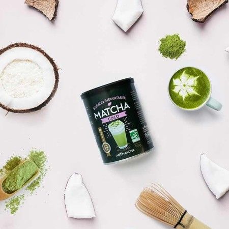 Boisson instantanée, Matcha Coco BIO - 100g - Aromandise