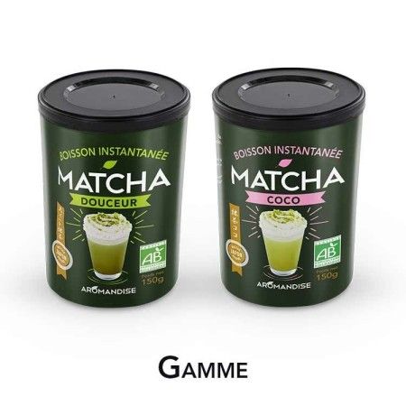 Boisson instantanée, Matcha Coco BIO - 100g - Aromandise