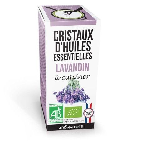 Bio Ätherisches Öl Kristalle zum Kochen, Lavandin - 10g - Aromandise