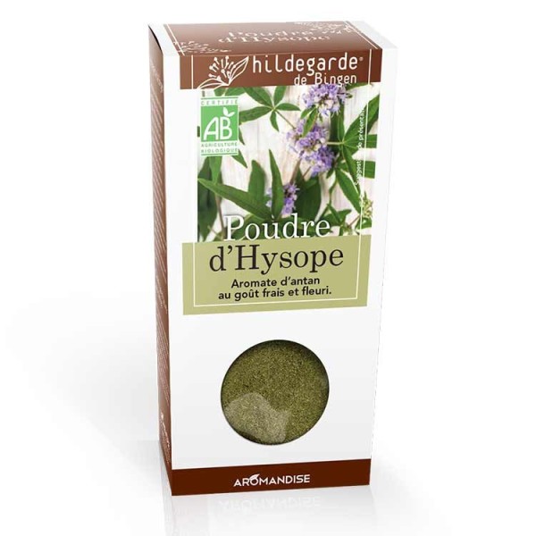 Polvere di issopo biologico - Aromatico d'altri tempi, fresco e fiorito - 25g - Hildegarde de Bingen