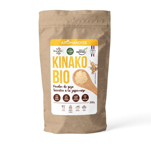 Kinako Bio - Sojapulver geröstet nach japanischer Art - 200g - Aromandise