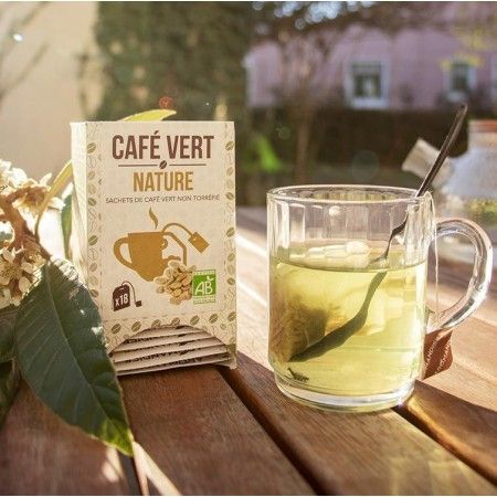 Café vert BIO en sachets, Nature - 18 sachets, 54g - Aromandise