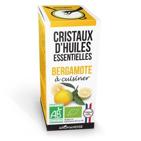 Bio-Ätherisches Öl-Kristalle zum Kochen, Bergamotte - 10g - Aromandise