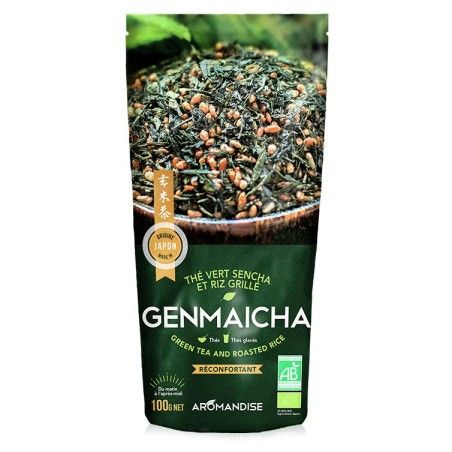 Bio Japanischer Genmaicha Grüner Tee & Reis - 100g - Aromandise