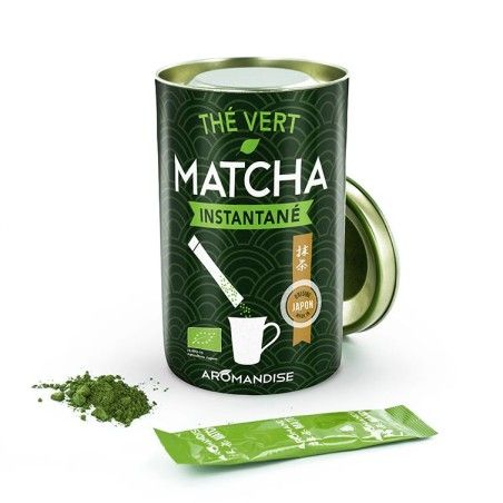 Thé vert Matcha BIO Japonais en sticks instantané - 25 pces - Aromandise